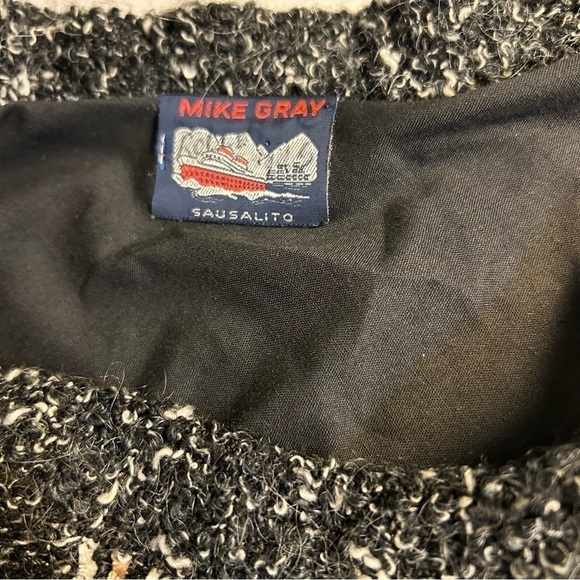 Mike Gray Crew Neck Long Sleeve Wool Blend Sweater Sz Medium - Picture 9 of 9